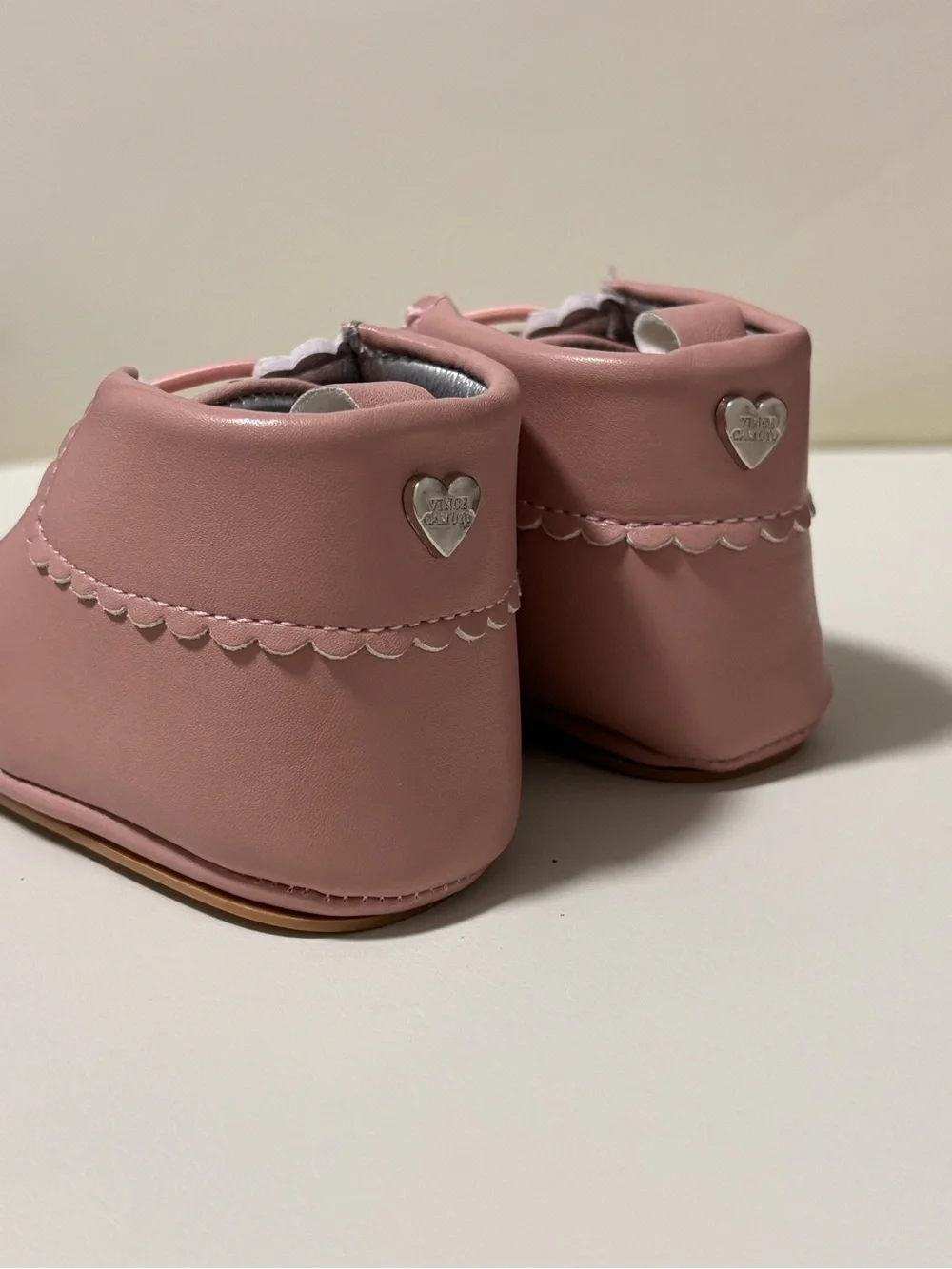 Vince Camuto Baby Girl Pink Booties Size 2
